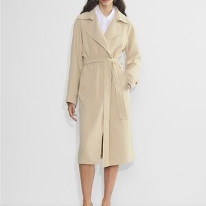 Aritzia Splendor Trench in Marcona Beige